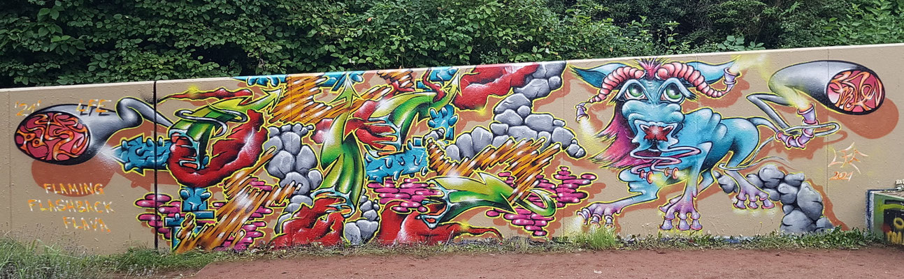 PAT23 & FRAEN LFE-Team - Graffiti Kunst Leipzig 2021