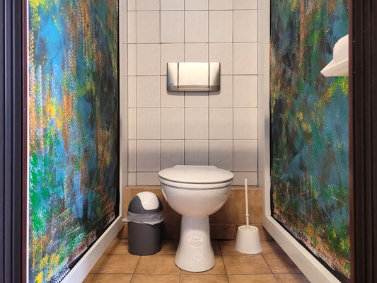PAT23 & Fraen-Art 'Bunte Toiletten' Graffiti Projekt Kepler-Schule Leipzig 2024