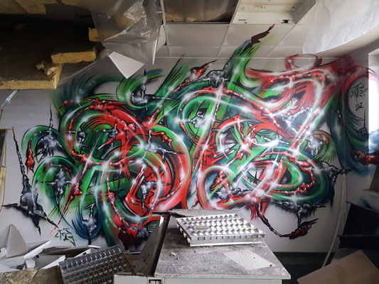 PAT23 Piece - Graffiti Kunst Leipzig 2022