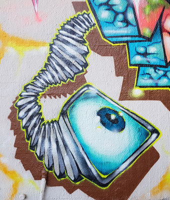 PAT23 - Freestyle Graffiti Character Pilzauge 4 - Leipzig 2021