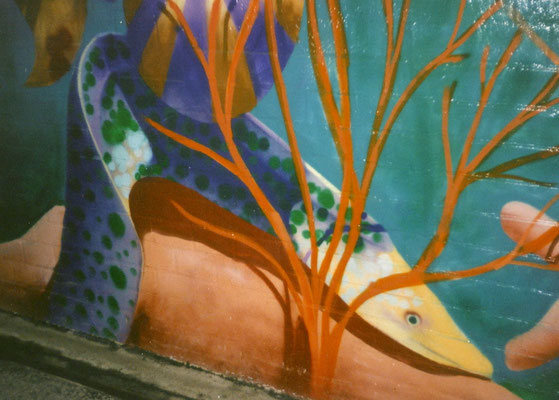PAT23 "Unterwasser" Character - Graffiti Kunst Leipzig 1999