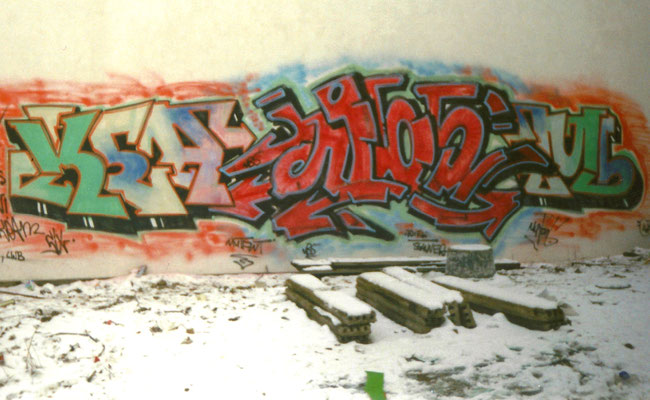 PAT23 "Keam" & NBS - Team Graffiti Kunst Leipzig 1998