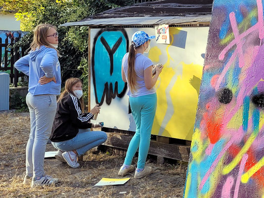 PAT23 - Graffiti Workshop bei Leipzig - Jugendclub Markranstädt 