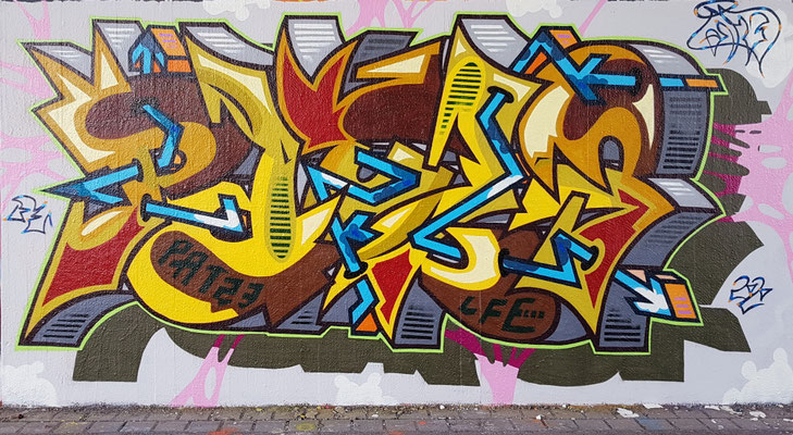 PAT23 Piece - Graffiti Kunst Leipzig 2020