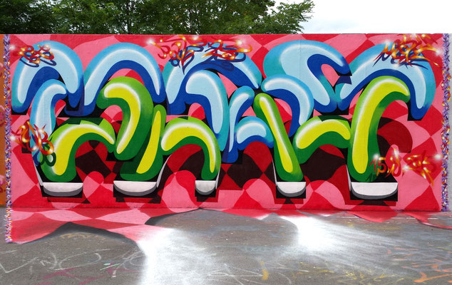 PAT23 "Slay Carpet" 3D Art Style - Graffiti Kunst Leipzig 2015