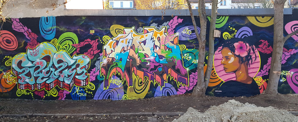 PAT23 & FRAEN & PERS - Graffiti Kunst Leipzig 2020