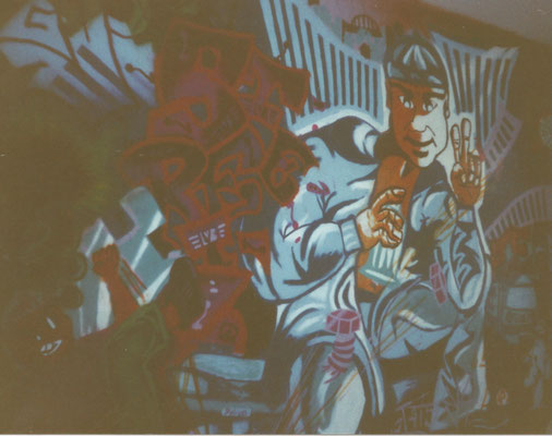 PAT23 - Wohnung - Old School Graffiti Kunst Leipzig 1994/95