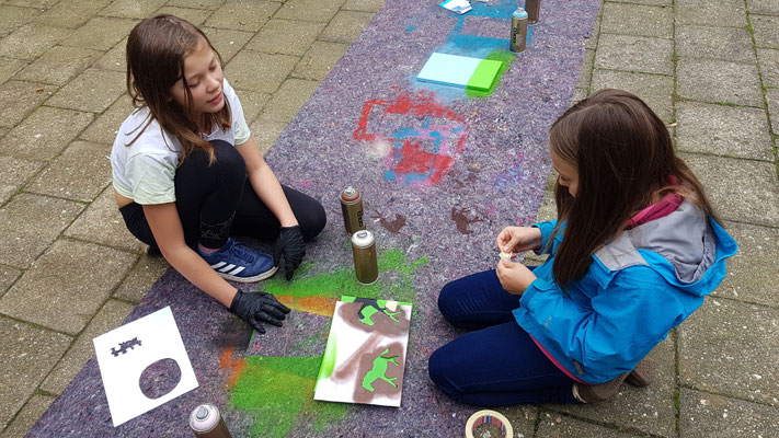 Graffiti Workshop Leipzig in Schule Halle