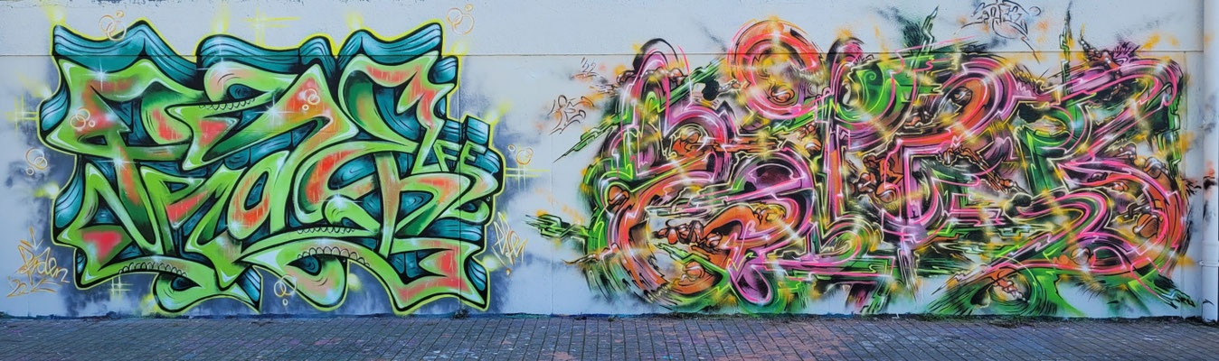 PAT23 & FRAEN LFE-Team - Graffiti Kunst Leipzig 2022