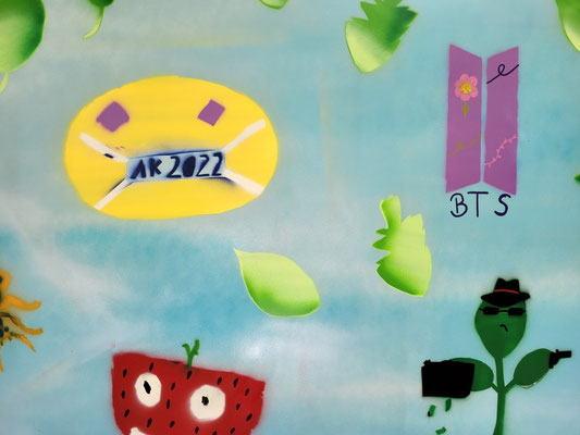 PAT23 - Graffiti Projekt Leipzig - Schulgarten Albert Schweitzer Schule 2022