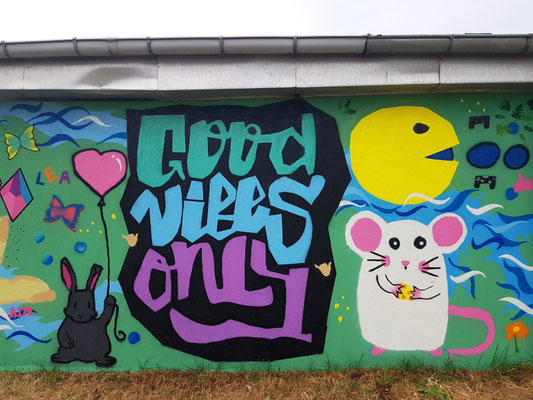 Graffiti Workshop Leipzig am Muldestausee Ferienprojekt