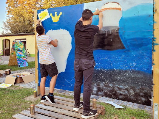PAT23 - Graffiti Workshop bei Leipzig - Jugendclub Markranstädt