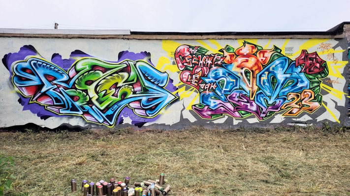 PAT23 & FRAEN LFE-Team - Graffiti Kunst Leipzig 2025