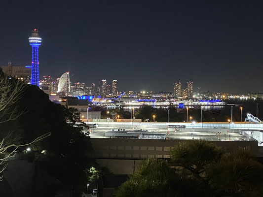 横浜DeNAベイスターズカラーの港