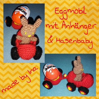 Anleitung: http://www.ravelry.com/patterns/library/eggmobile-with-trailer