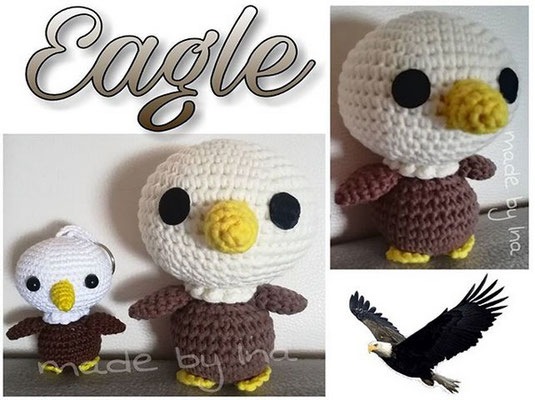 Anleitung: https://www.etsy.com/de/listing/533394594/pattern-elliot-the-eagle-crochet-eagle