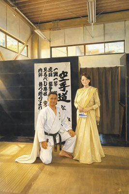 錦城流（詩吟） 師範 金子錦佑先生と記念撮影