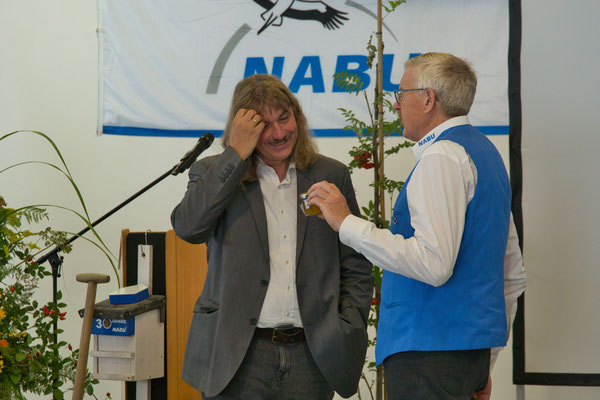 Extra vom anderen Ende von NRW angereist: Josef Tumbrinck, ehemaliger Vorsitzender des NABU NRW (Foto: P. Schubert)