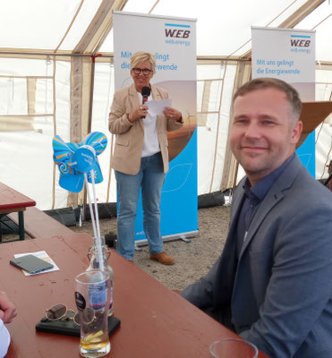 Bürgermeisterin Sköries und Steffen Lucht