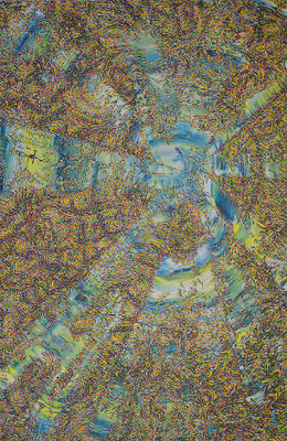 Twan Schutten: „Painting was free“ Acryl, Chinatusche auf Leinwand, 150 x 100 cm, 2023
