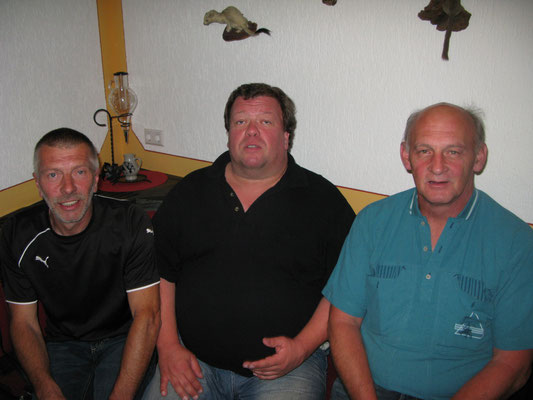 für den Sport verantwortlich von links, Jürgen Bachert, Günter Mellert, Rolf Liebmann 