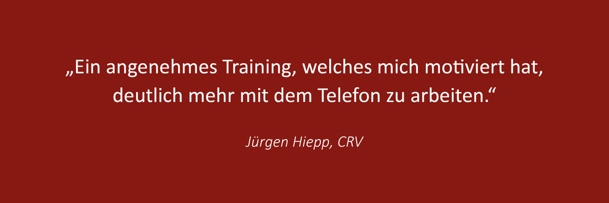 Das sagen Teilnehmer zum Telefontraining von Thomas Pelzl