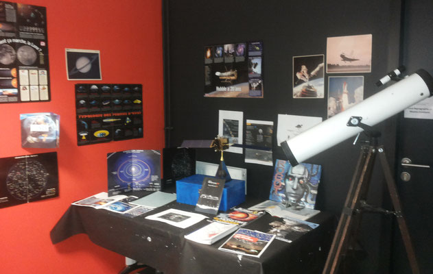 Stand astronautique de Sophie Bleret