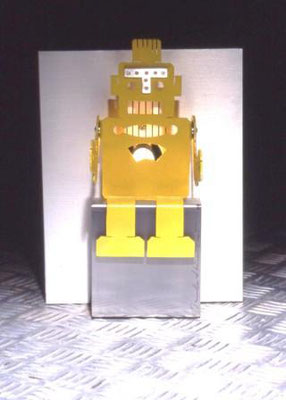 Robot Lamp Painted Aluminum H23×W18×D7 (cm) 2005