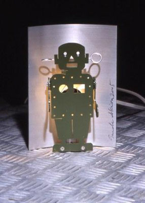 Robot Lamp Painted Aluminum H18×W12×D6 (cm) 2005