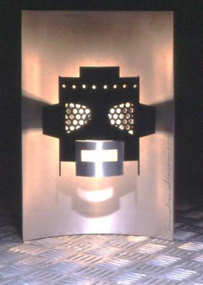 Robot Lamp Painted Aluminum H30×W20×D8 (cm) 2005