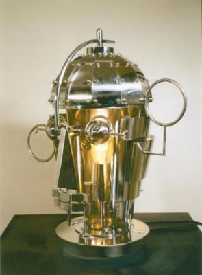 Robot lamp Stainless steel H50×W50×D40 (cm) 2001