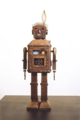 Steel Robot Stained steel H40×W14×D9 (cm) 2001