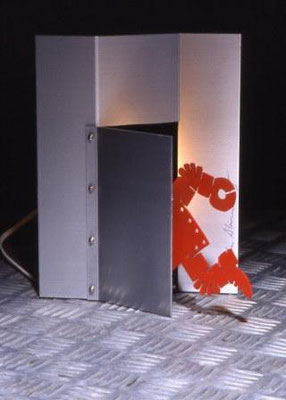 Robot Lamp Painted Aluminum H23×W20×D7 (cm) 2005