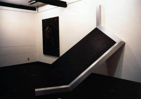 Construction１ 磨かれたアルミニウム・塗装された板・ステンレススチール Be-Artギャラリー展 大賞 １９８６ 田邉　朗　展 １９８７