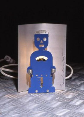 Robot Lamp Painted Aluminum H18×W12×D6 (cm) 2005