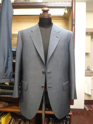 AGNONA/片前2ッ釦背広上下