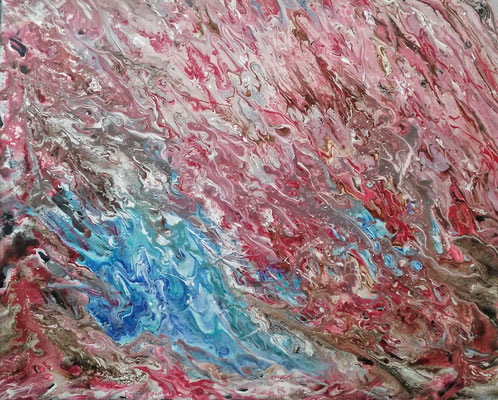 FLUX; 40x50 cm; Liquid Acryl auf Leinen; Preis € 250,-
