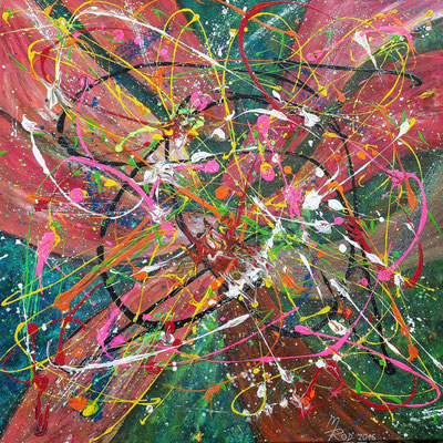 MARITIMA; 100x100 cm; Acryl auf Leinen; Preis € 550,-