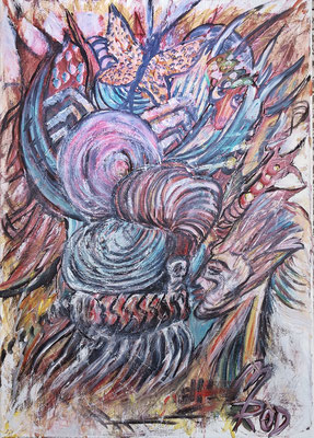 (noch nicht fertiggestellt) - ; 70x50 cm; Öl auf Leinen; Preis € 350,-