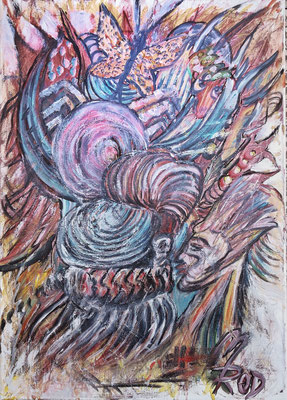 (noch nicht fertiggestellt) - ; 70x50 cm; Öl auf Leinen; Preis € 350,-