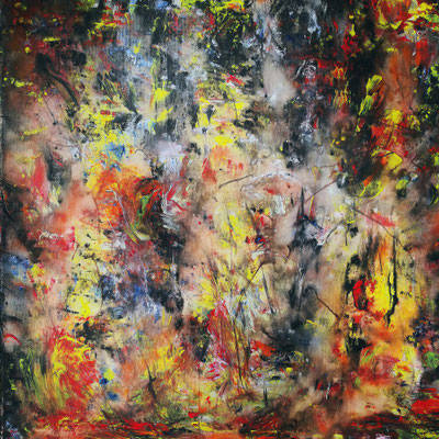 DER TRAUM Nr. 4; 60x60 cm; Acryl auf Leinen; Preis € 350,-