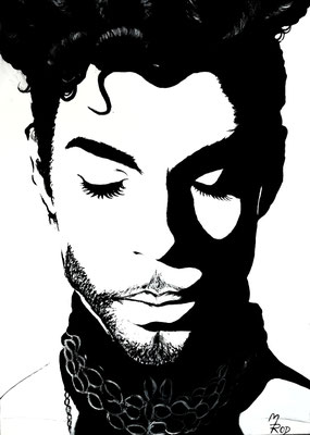PRINCE Nr.4; 70x50 cm; Gesso auf Leinen (NICHT ERHÄLTLICH) 