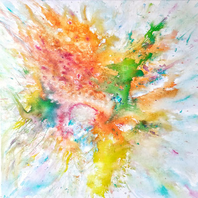 MOSQUITO; 40x40 cm; Acryl auf Leinen; Preis € 250,-
