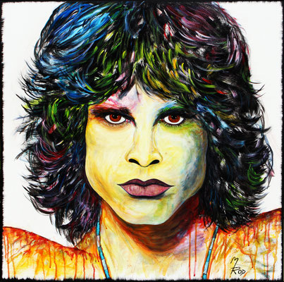 JIM MORRISON, , 80x80 cm, Acryl auf Leinen, Preis € 400,-