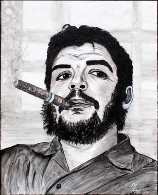 CHE GUEVARA Nr.3; 100x80 cm; Gesso auf Leinen (NICHT ERHÄLTLICH) 