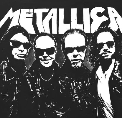 METALLICA Nr.3; 60x60 cm; Gesso auf Leinen mit Schlussfirnis matt; Preis € 300,-