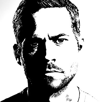 PAUL WALKER Nr.1; 60x60 cm; Gesso auf Leinen (NICHT ERHÄLTLICH) 