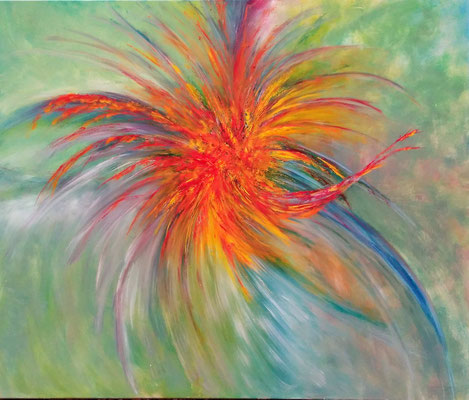 FEATHER STING; 100x120 cm; Öl (Original nicht mehr erhältlich)