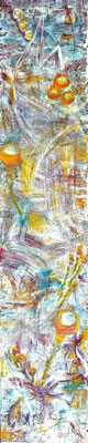 SCALLOPS, 30x150 cm, Acryl auf Leinen, Preis € 400,-