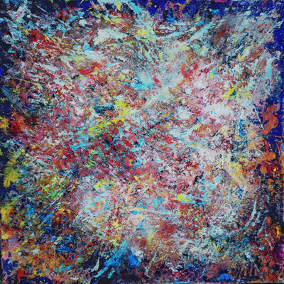 DER TRAUM Nr. 5; 60x60 cm; Acryl auf Leinen; Preis € 350,-
